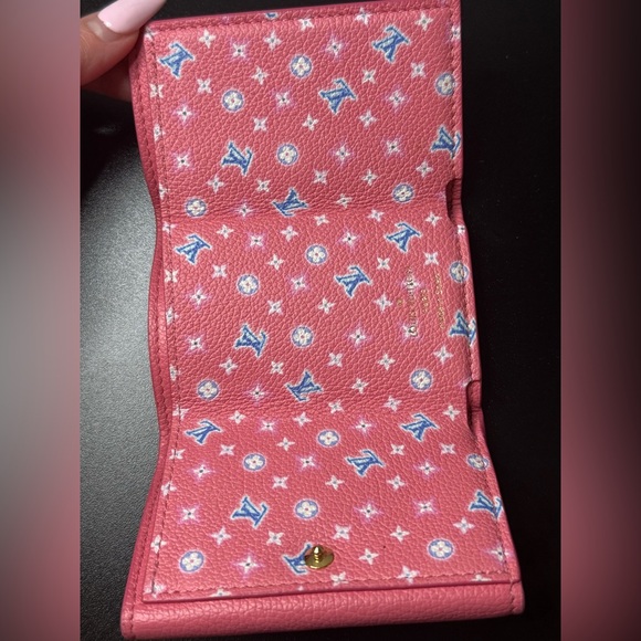 Louis Vuitton Portefeuille Lock Mini Wallet Pink Calf Leather LV - Picture 4 of 12